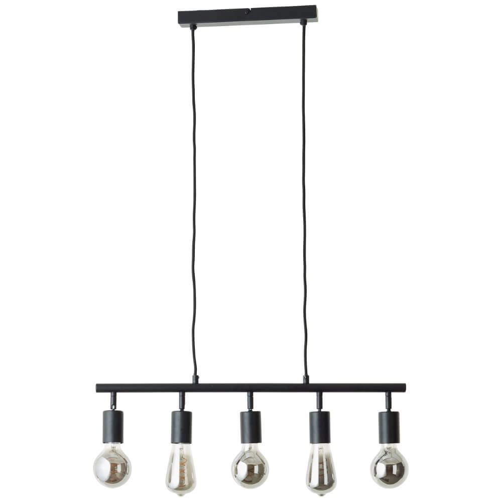 5-lichts hanglamp Tiffany richtbaar zwart Brilliant 4004353406393
