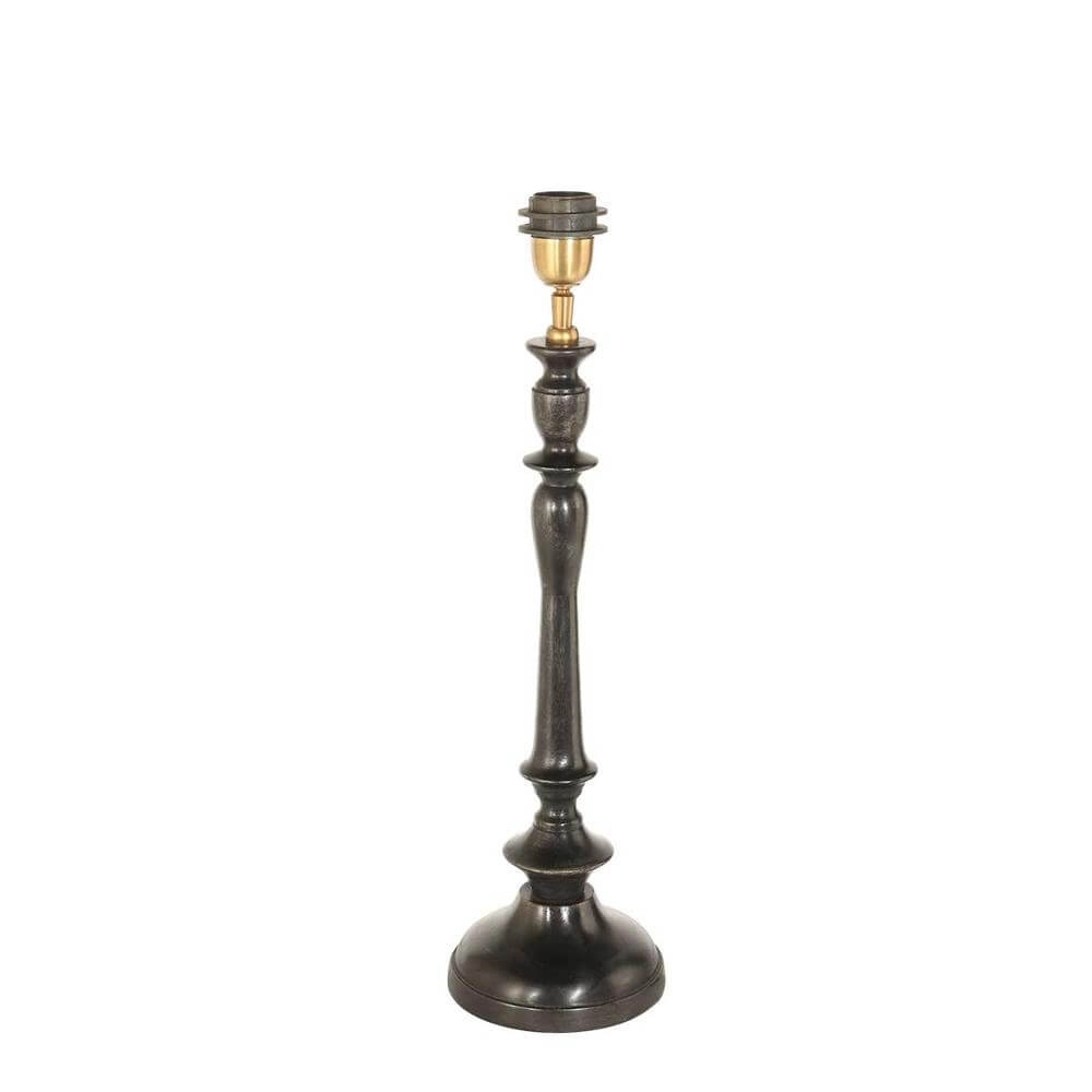 Tafellamp Bois zwart met kap lichtblauw Steinhauer 8712746175264