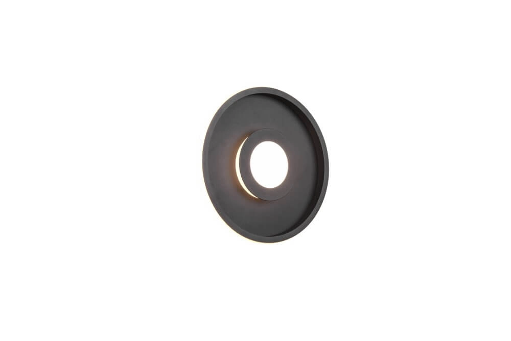 Plafonnière Ascari 30cm zwart Trio 4017807508512