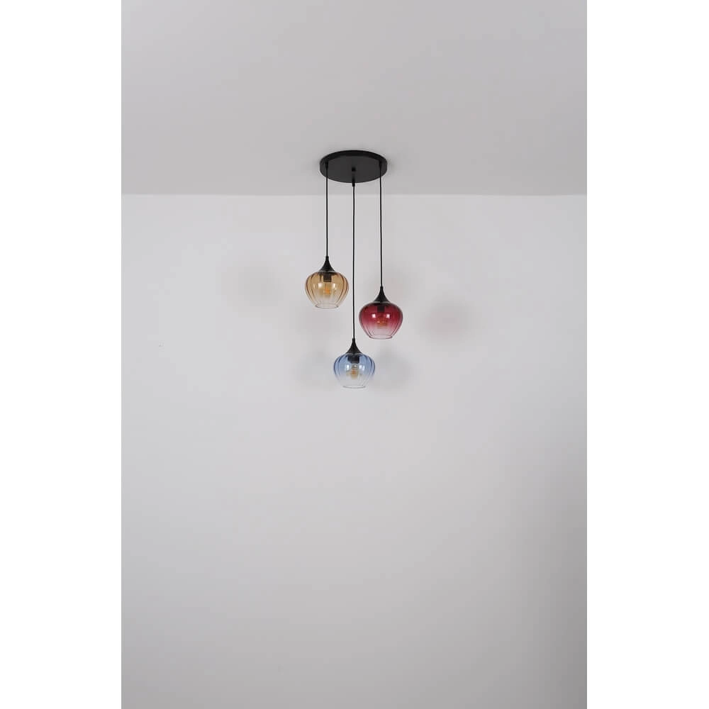 Hanglamp Sander 3-lichts rond Globo 9007371468591
