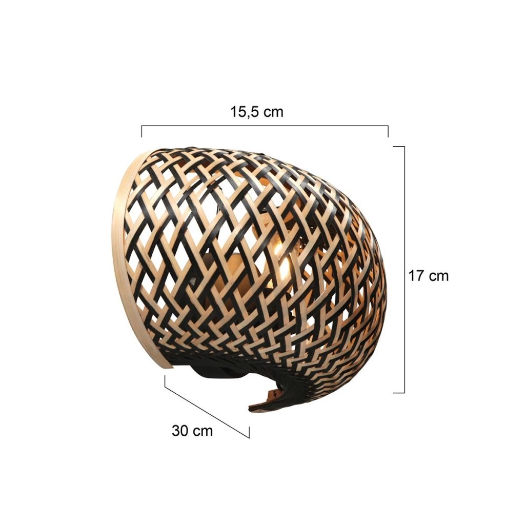 Wandlamp Maze bamboe Steinhauer 8712746181821