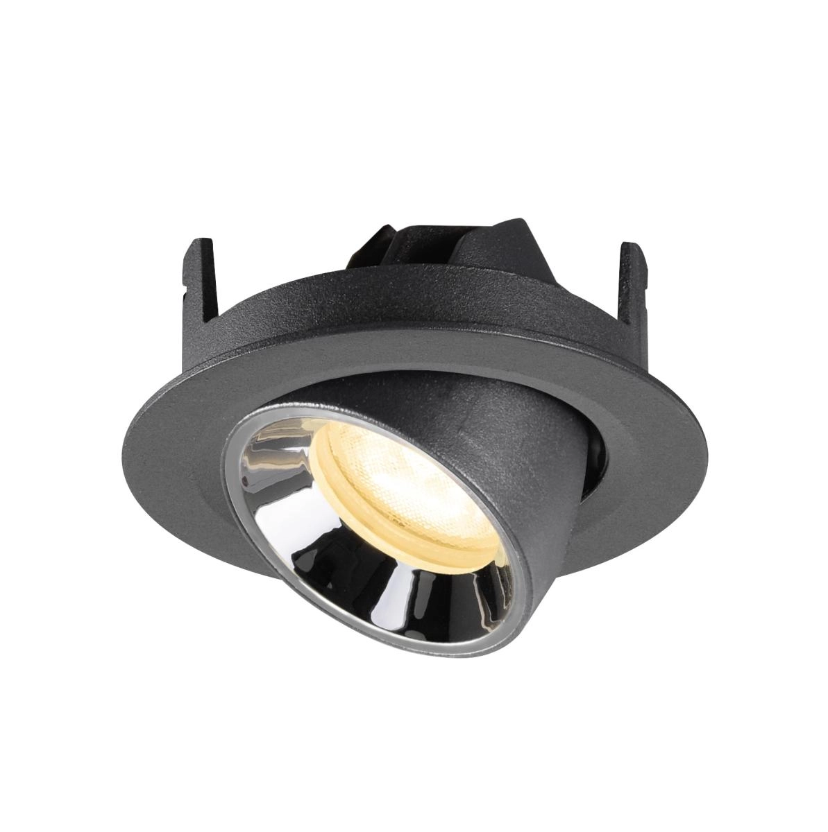 Inbouwspot Numinos Gimble XS zwart/chroom 3000K - 55gr SLV 4024163307024