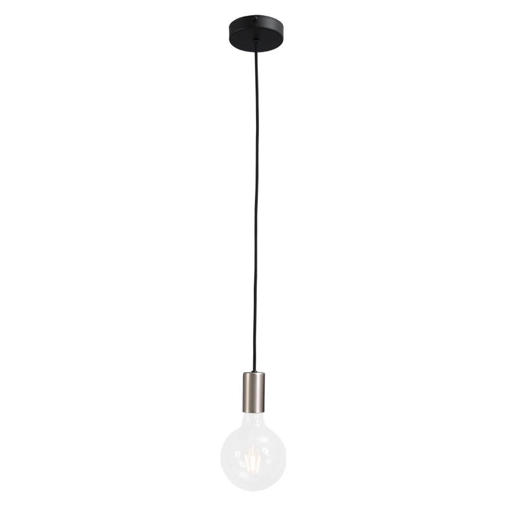 Nikkelen pendel hanglamp Concepto pendel zwart met metaalgrijs Masterlight 8718121143057