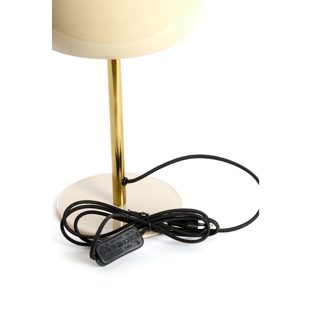 Tafellamp Surin Ø 22cm - glans grijs met goud Light & Living 8717807740924