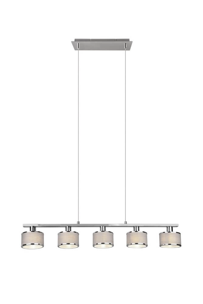5-lichts hanglamp Kaprun recht 92cm Trio 4017807581157