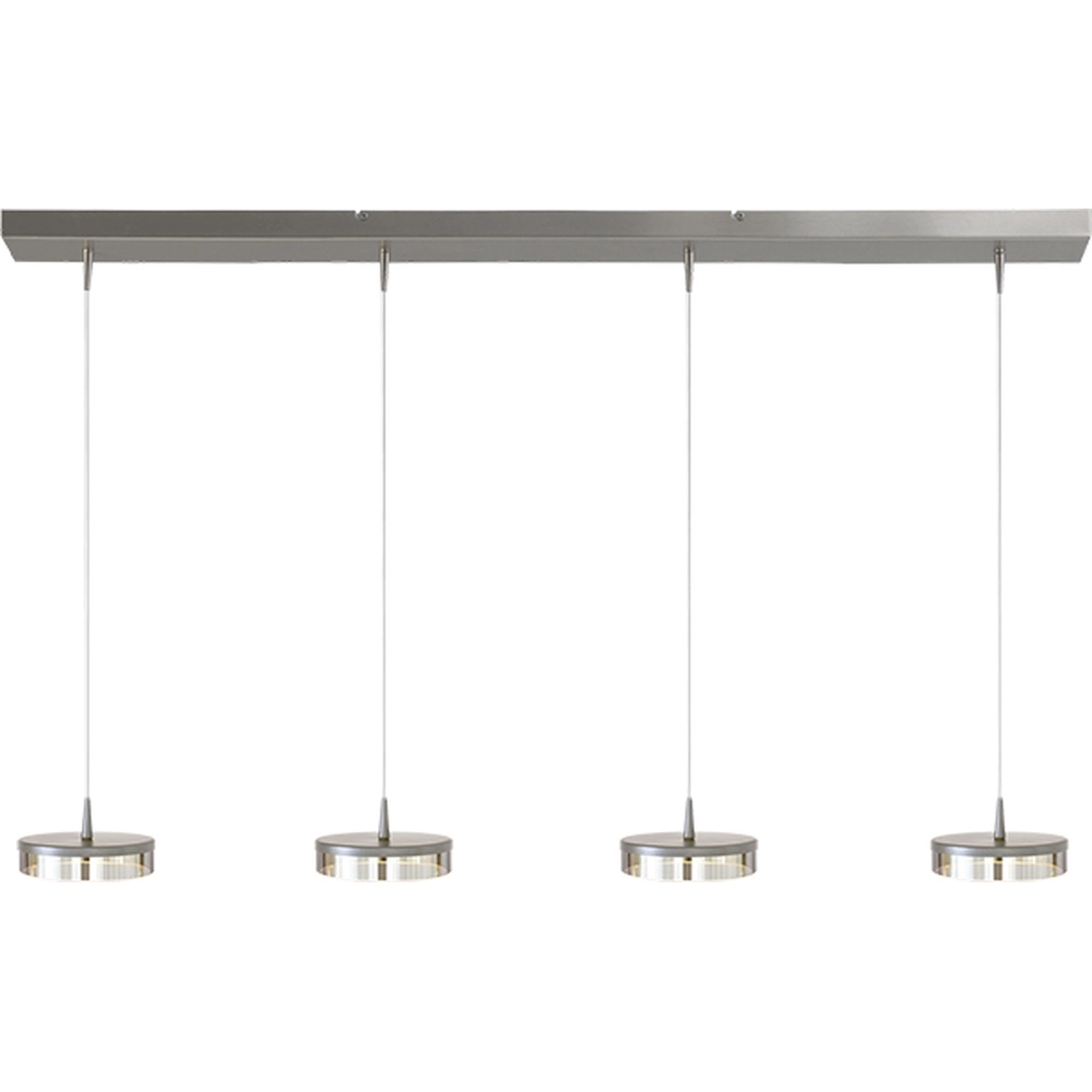 4-lichts hanglamp Imperia 130cm nikkel