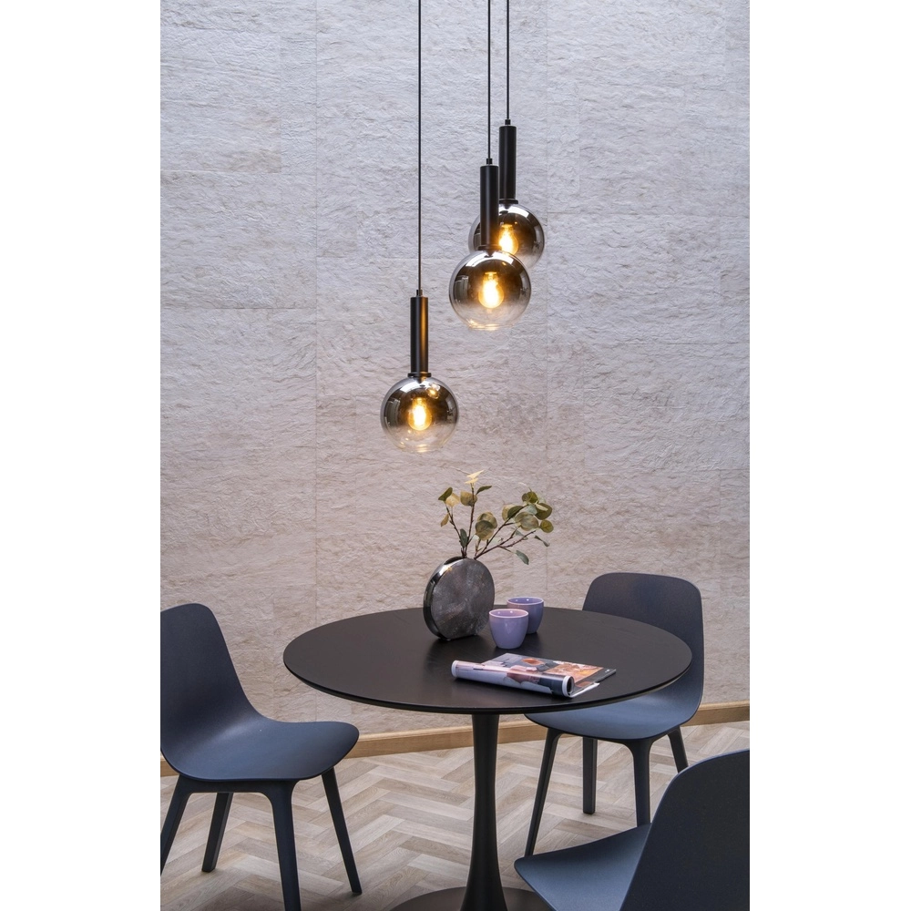 Hanglamp Marius 3-lichts zwart Lucide 5411212452238