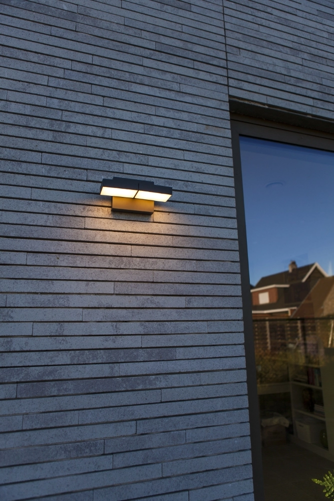 Unieke wandlamp Twisto grijs Lutec 6939412018157