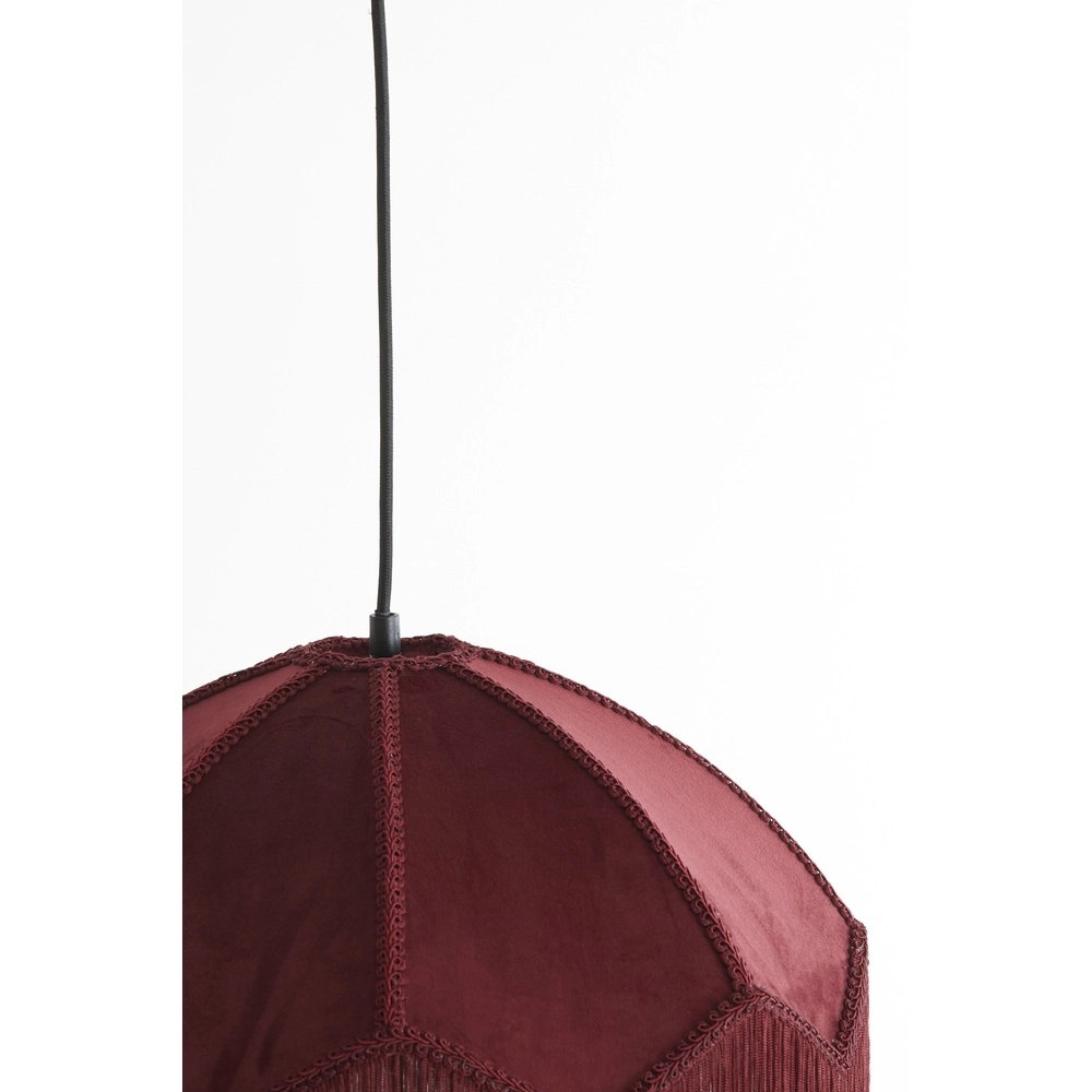 Hanglamp Malacia Ø 40cm - velvet bordeaux Light & Living 8717807759254