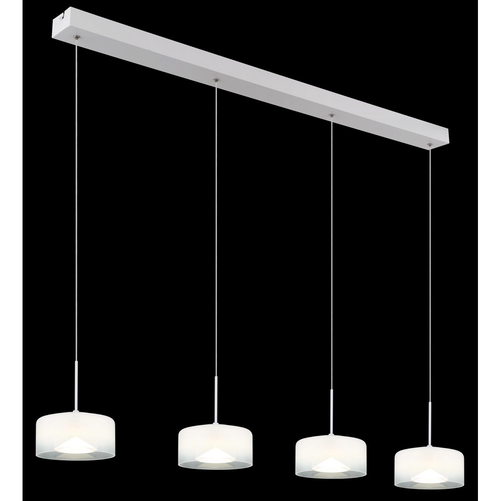 Design hanglamp Belinda 4-lichts wit Globo 9007371533299