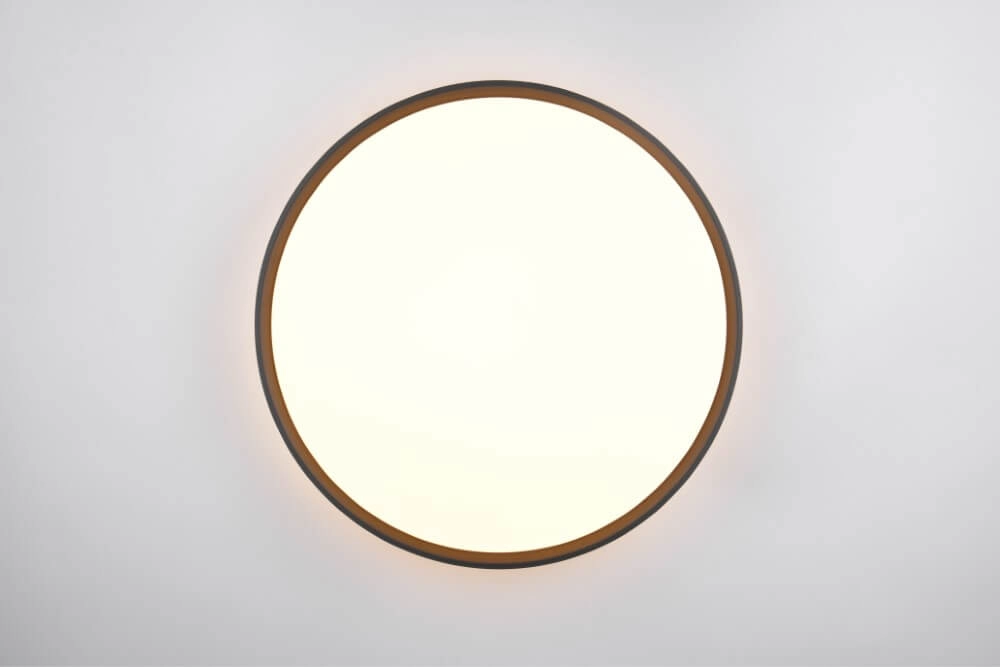 Zwarte plafonnière Spacy met afstandsbediening Trio 4017807612943