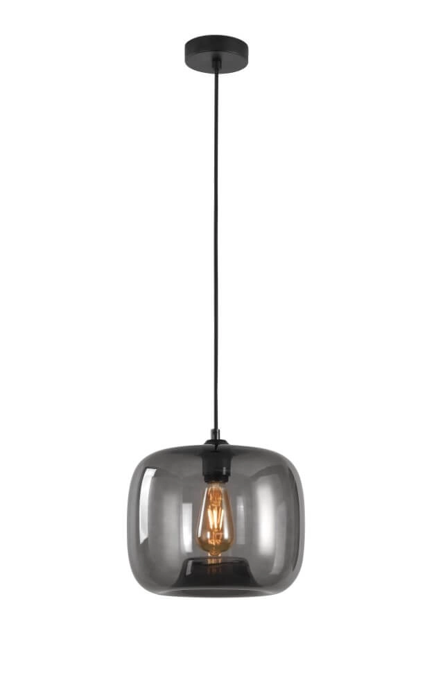 Hanglamp Preston grijs glas Ø 28cm Hanglamp Preston grijs glas Ø 28cm