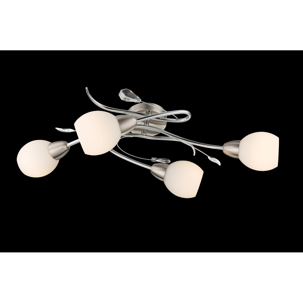 Plafondlamp Lilly klassiek nikkel