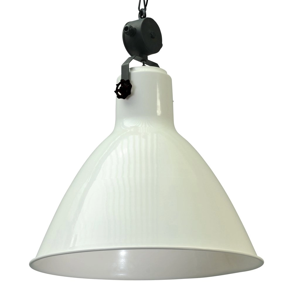 Retro industrie hanglamp Industria 58 Bud wit met zwart Masterlight 8718121232904