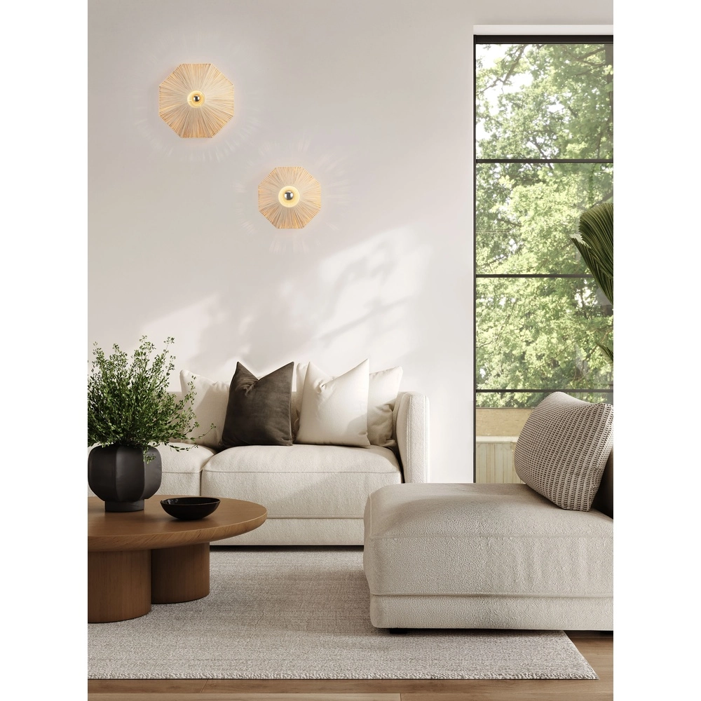 Japandi wandlamp Elvio Ø 30cm