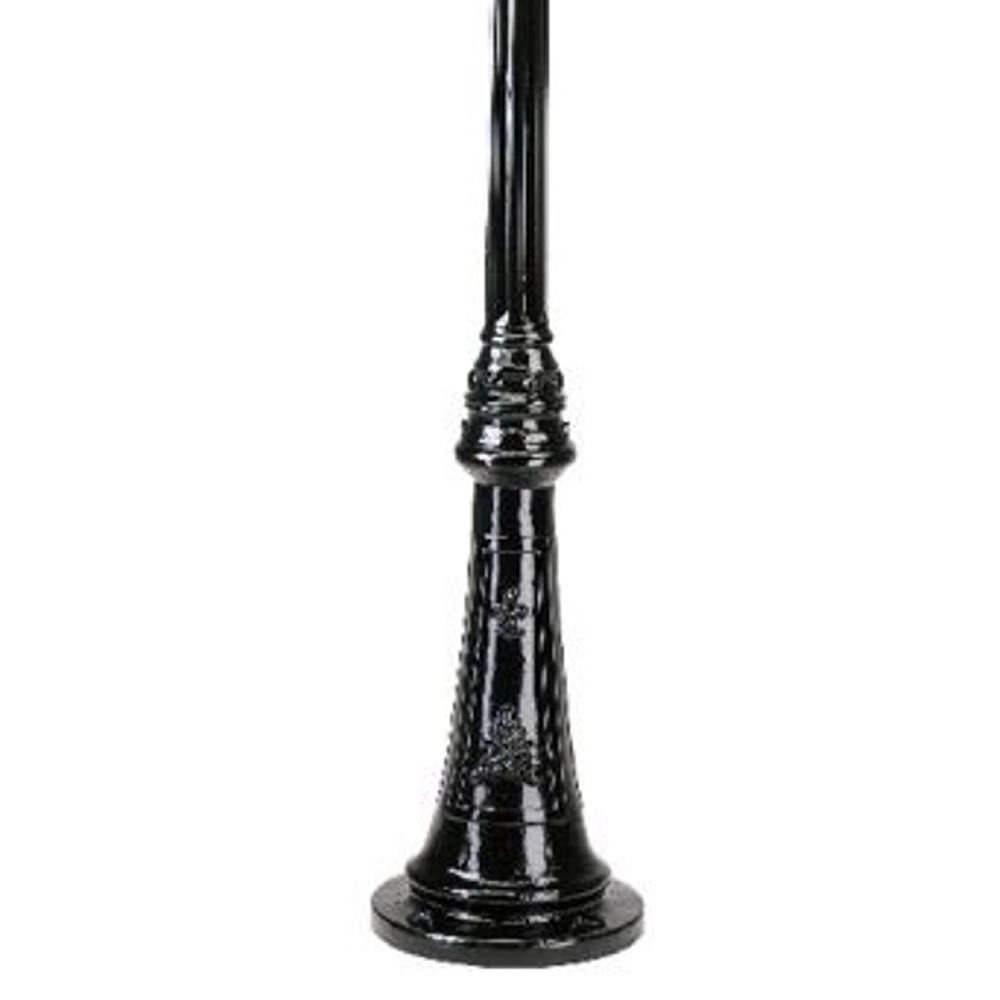 Nostalgische lantaarn Antwerpen 4-lichts - zwart KS Verlichting 8714732040907