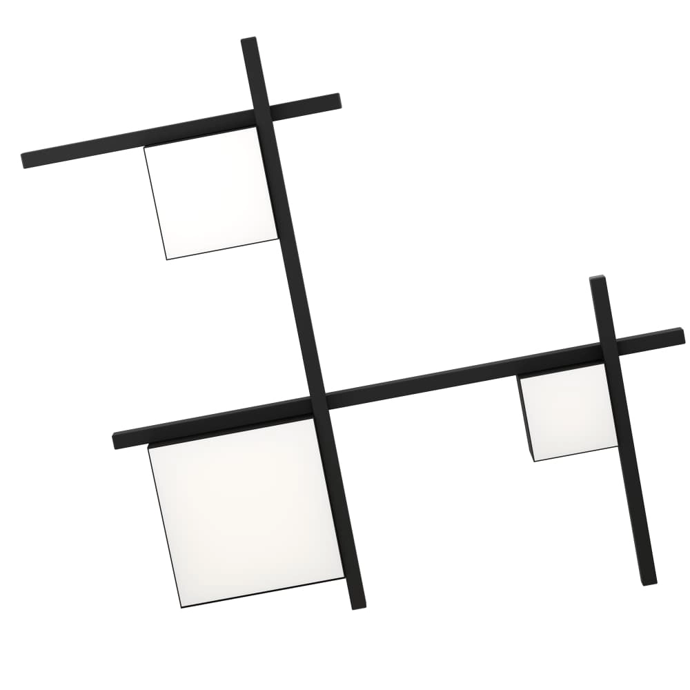 Led plafonnière Viareggio zwart Stars of Light 9002759396893