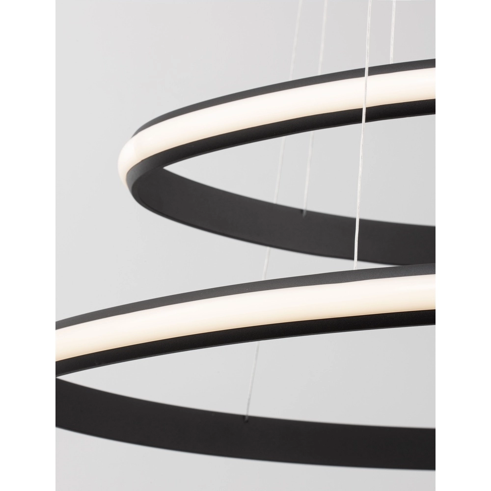 Design hanglamp Aries zwart Ø 59cm Lyora 5212017419835