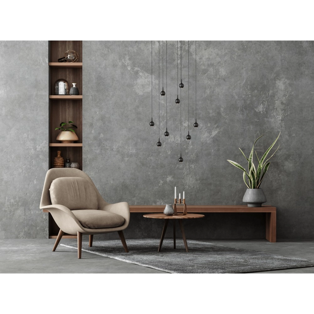 9-lichts hanglamp Talana zwart Ø 50cm DTW Masterlight 8718121352329