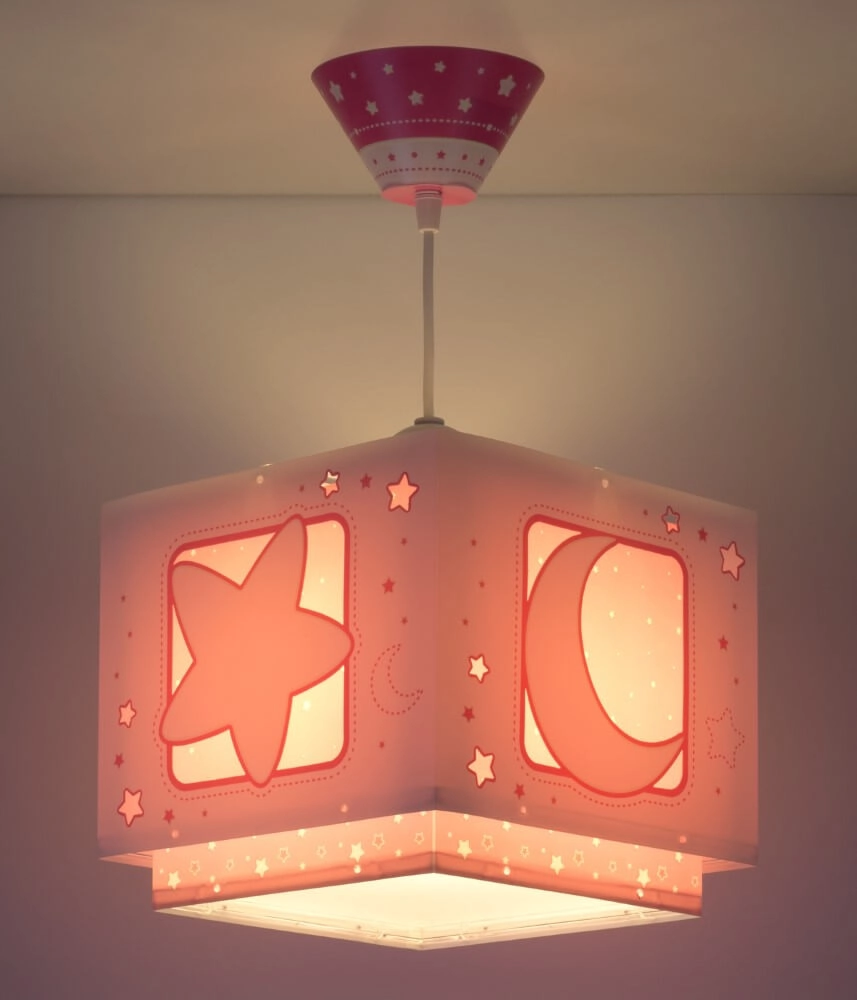 Kinderkamer hanglamp Moonlight roze Dalber 8420406800455