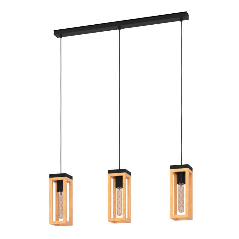Houten eettafellamp Nafferton Houten eettafellamp Nafferton