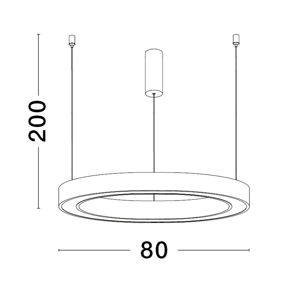Design hanglamp Sting goud Ø 80cm Lyora 5212017437426