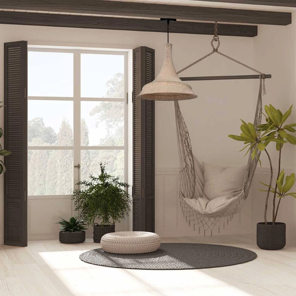 Ø 60cm hanglamp Marrakesch van bruin touw Steinhauer 8712746161496