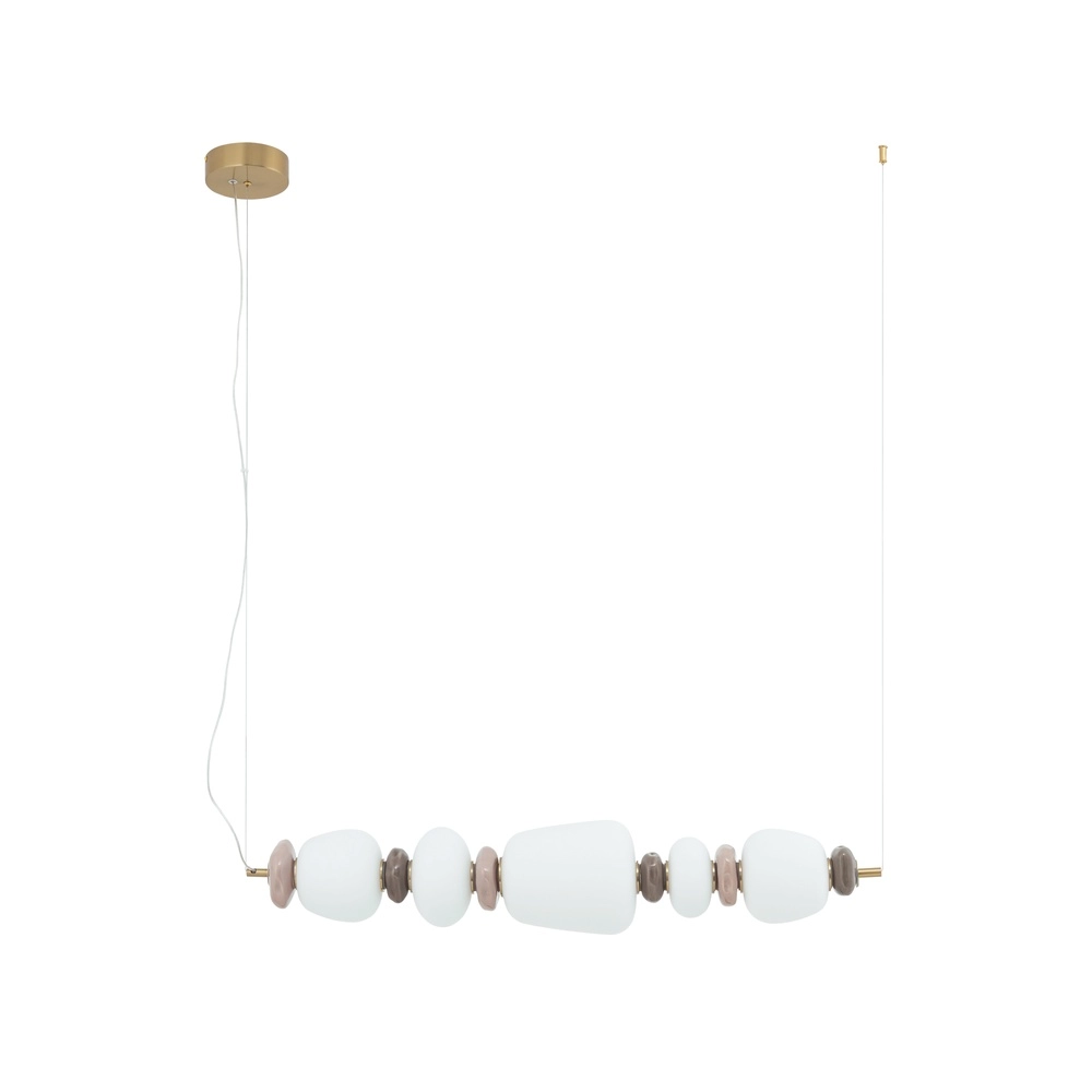 Hanglamp Ceramic Led keramiek en glas 96cm
