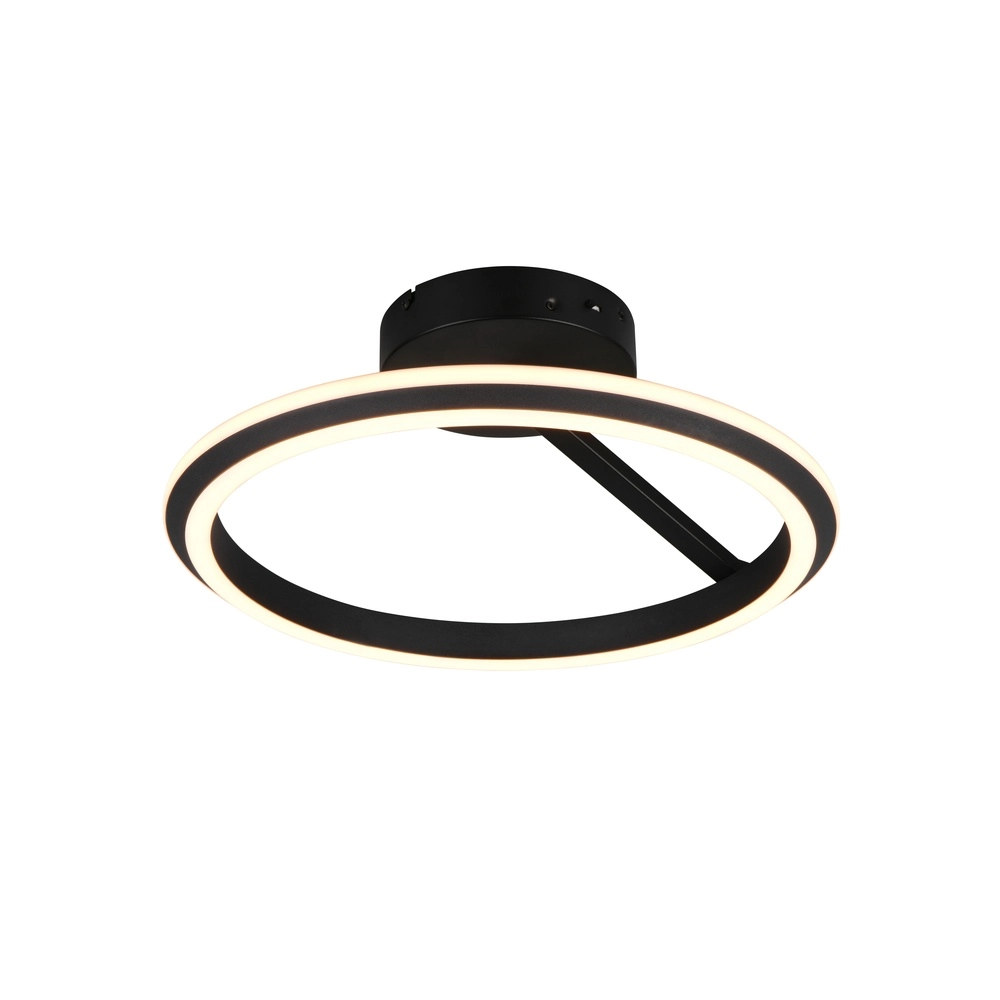 Ronde plafondlamp Amador zwart Ronde plafondlamp Amador zwart