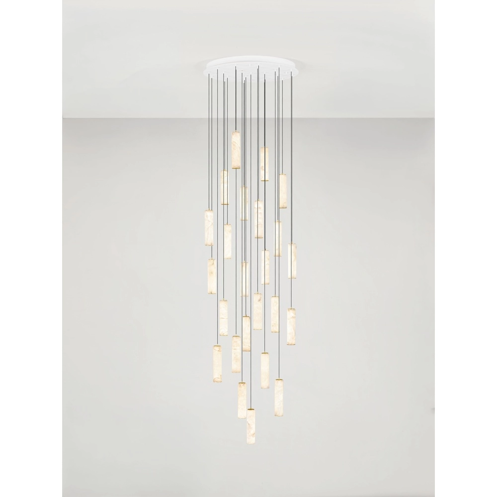 Hanglamp Diletto goud met wit 24-lichts Lyora 5212063503250
