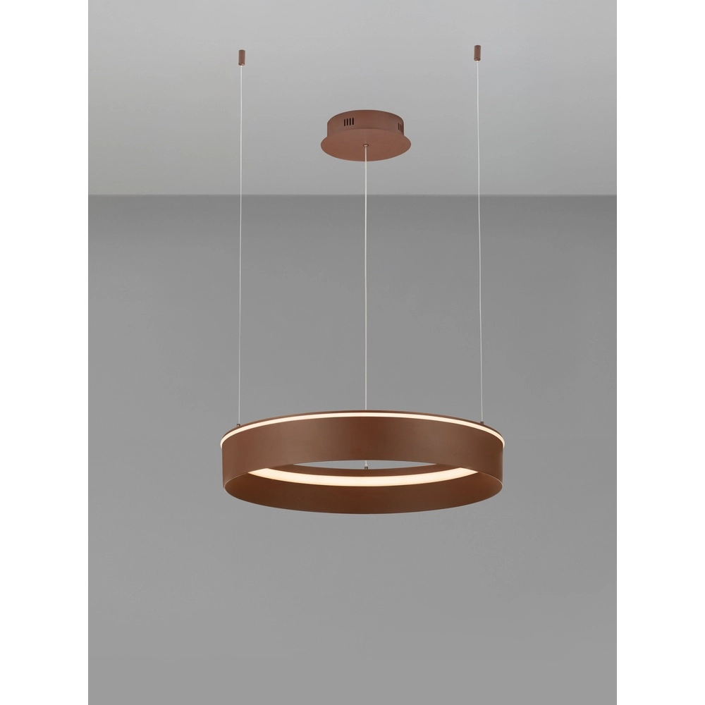 Moderne hanglamp Olivia bruin Ø 60cm Lyora 5212017494245