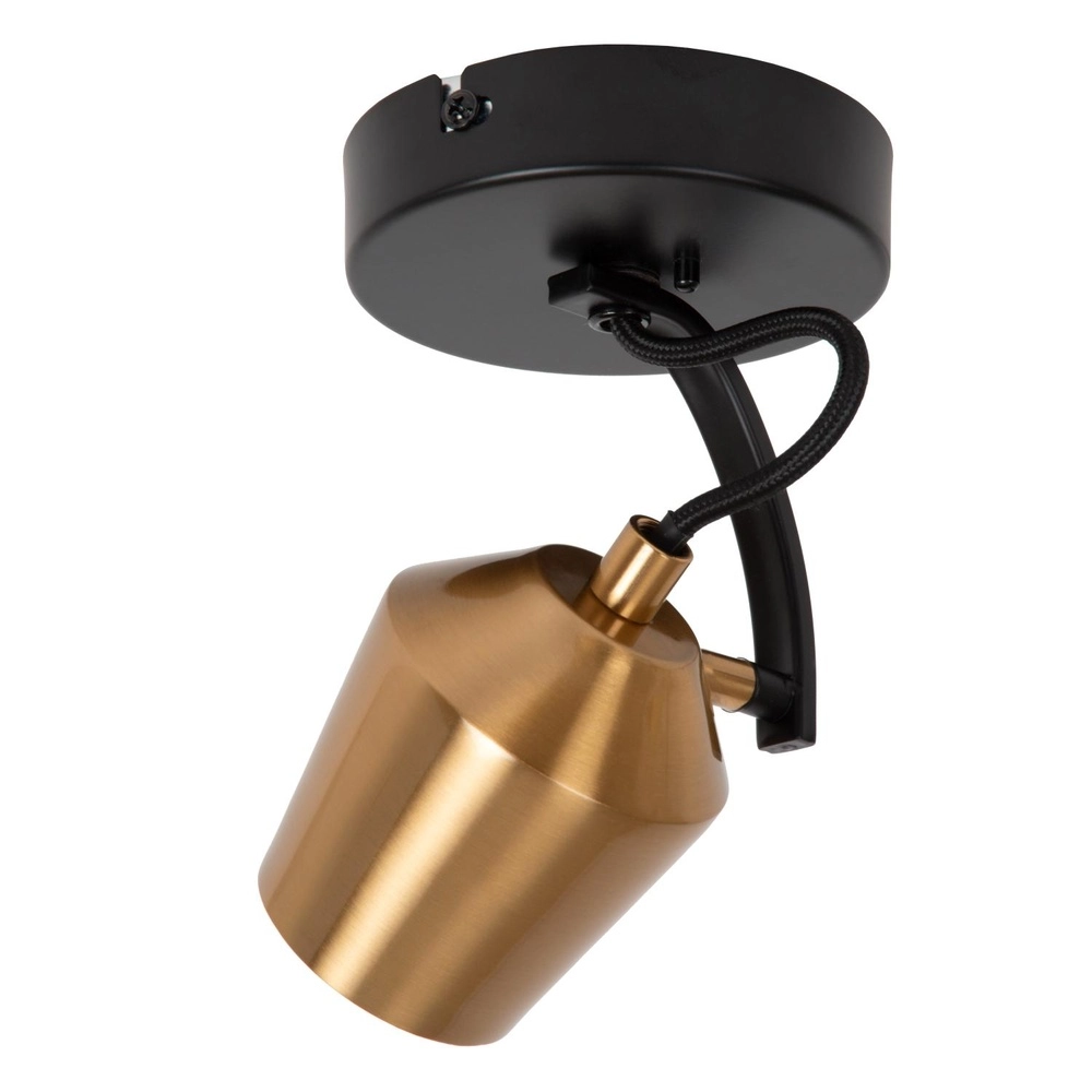Plafondlamp Emile zwart met goud Lucide 5411212510075