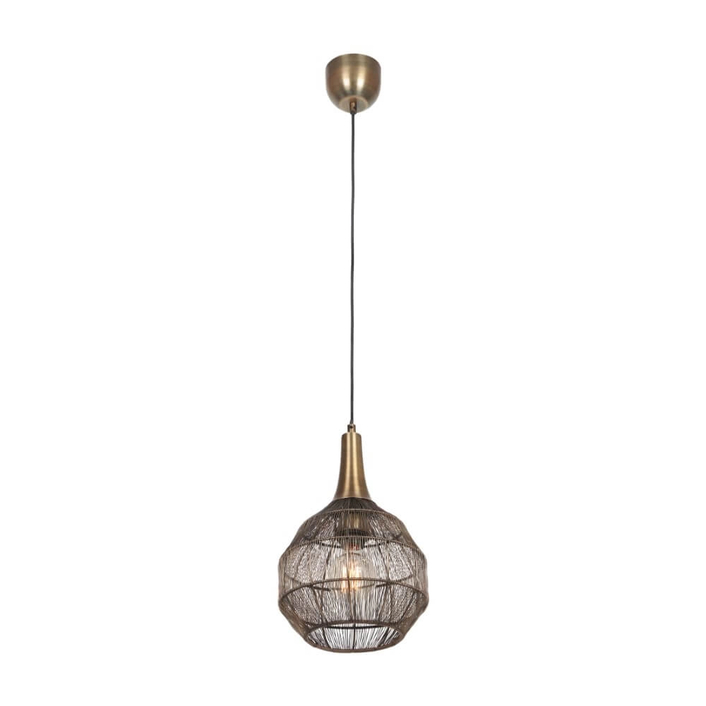 Ronde hanglamp Soraya Ø 26cm - brons