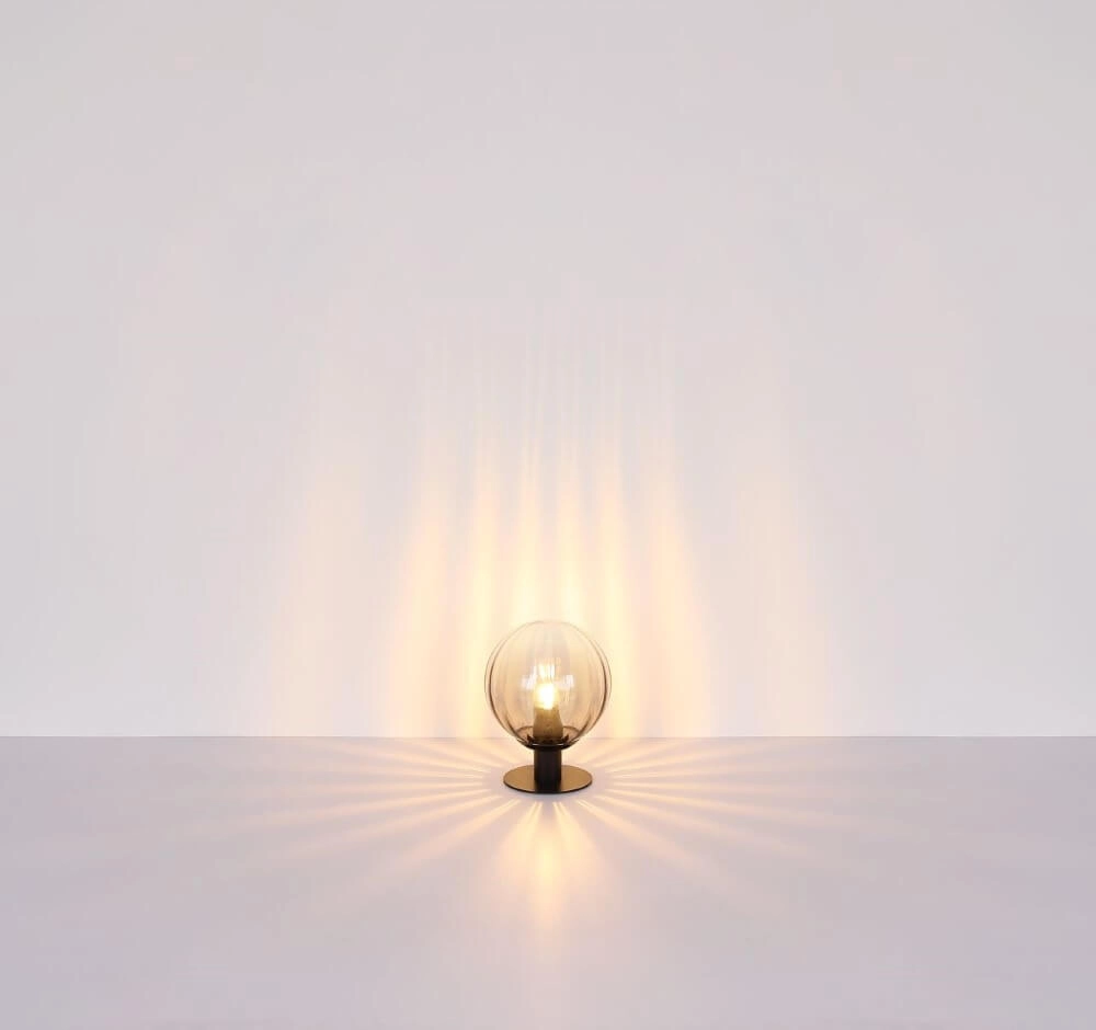 Tafellamp Dallerta zwart met smoke glas Globo 9007371458561