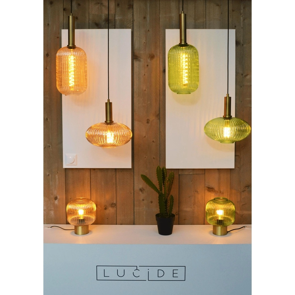 Tafellamp Maloto Ø 20cm amber Lucide 5411212451255