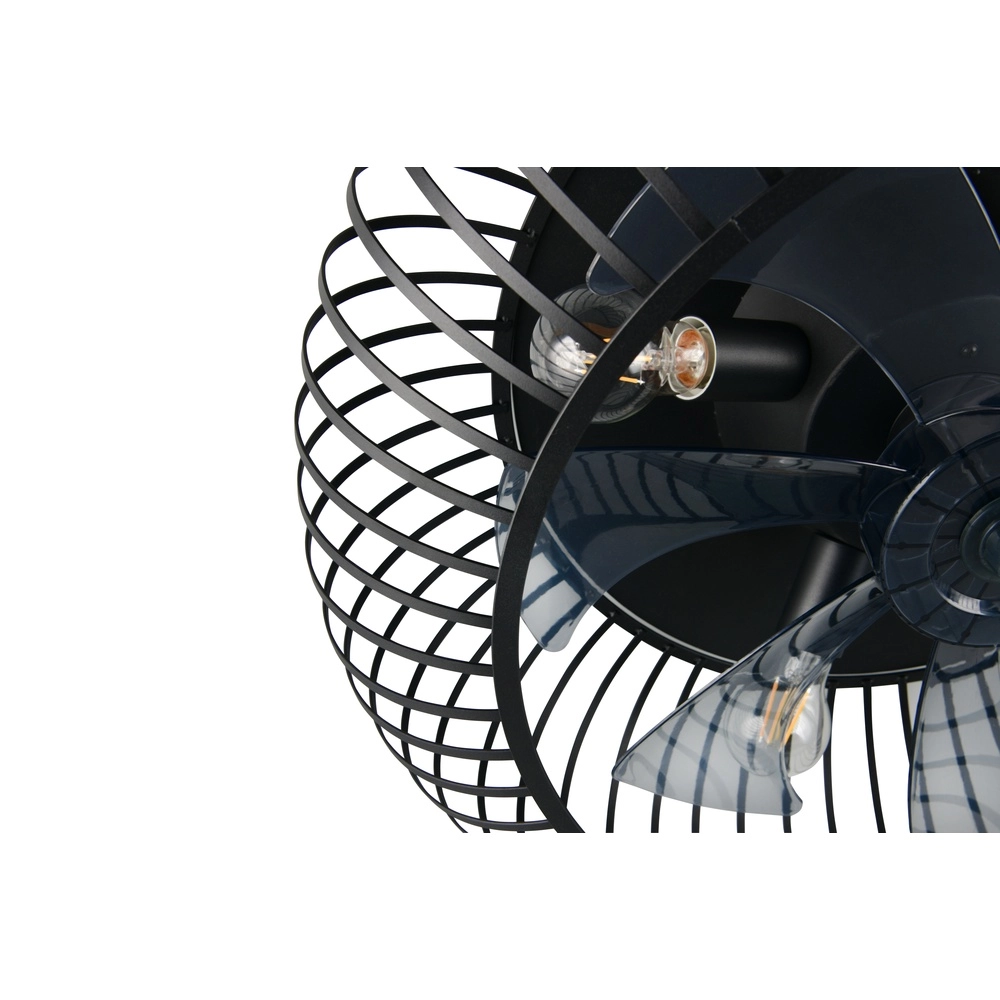 Zwarte ventilator Johanna Ø 61cm Trio 4017807688115