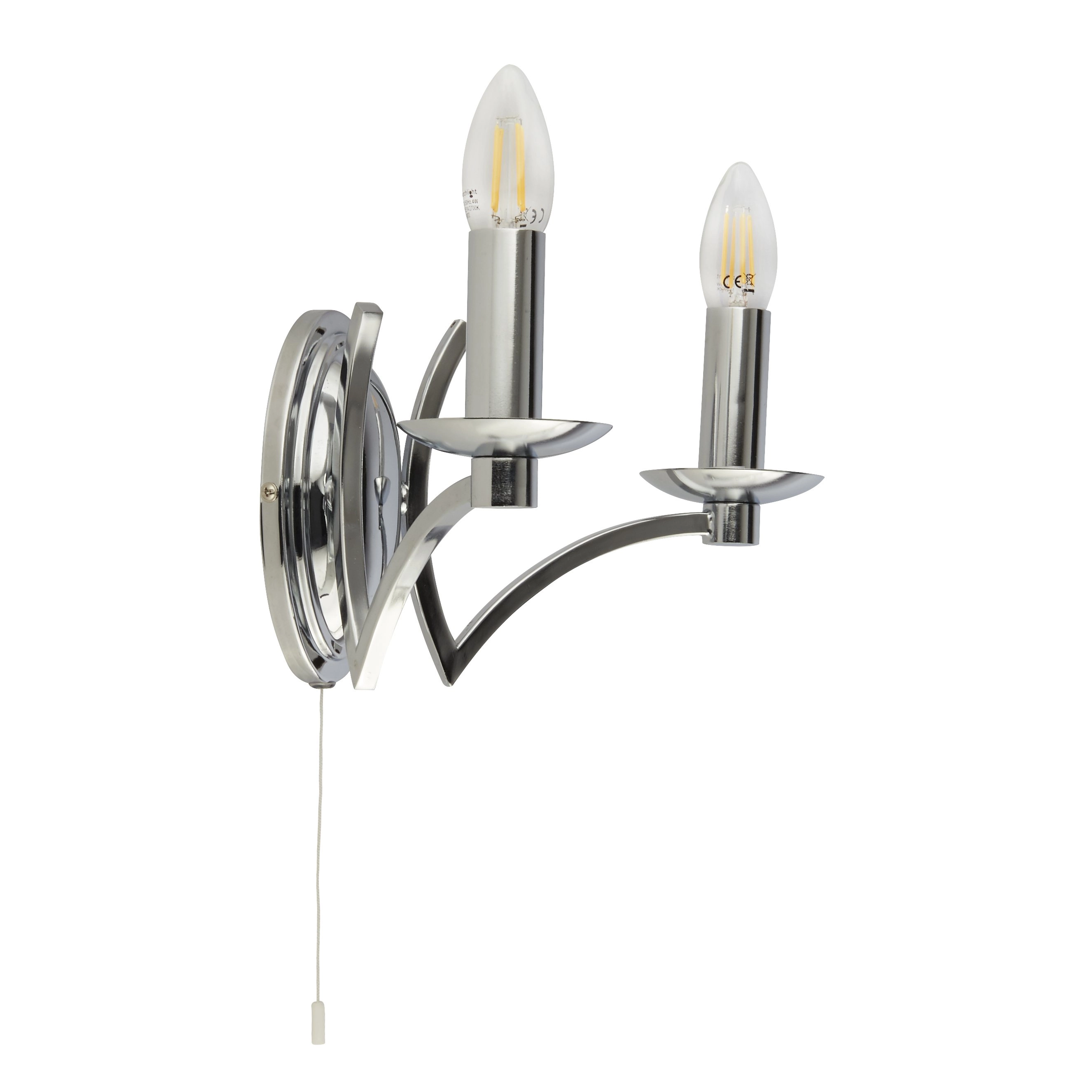 Chroom wandlampje Ascot Chroom wandlampje Ascot