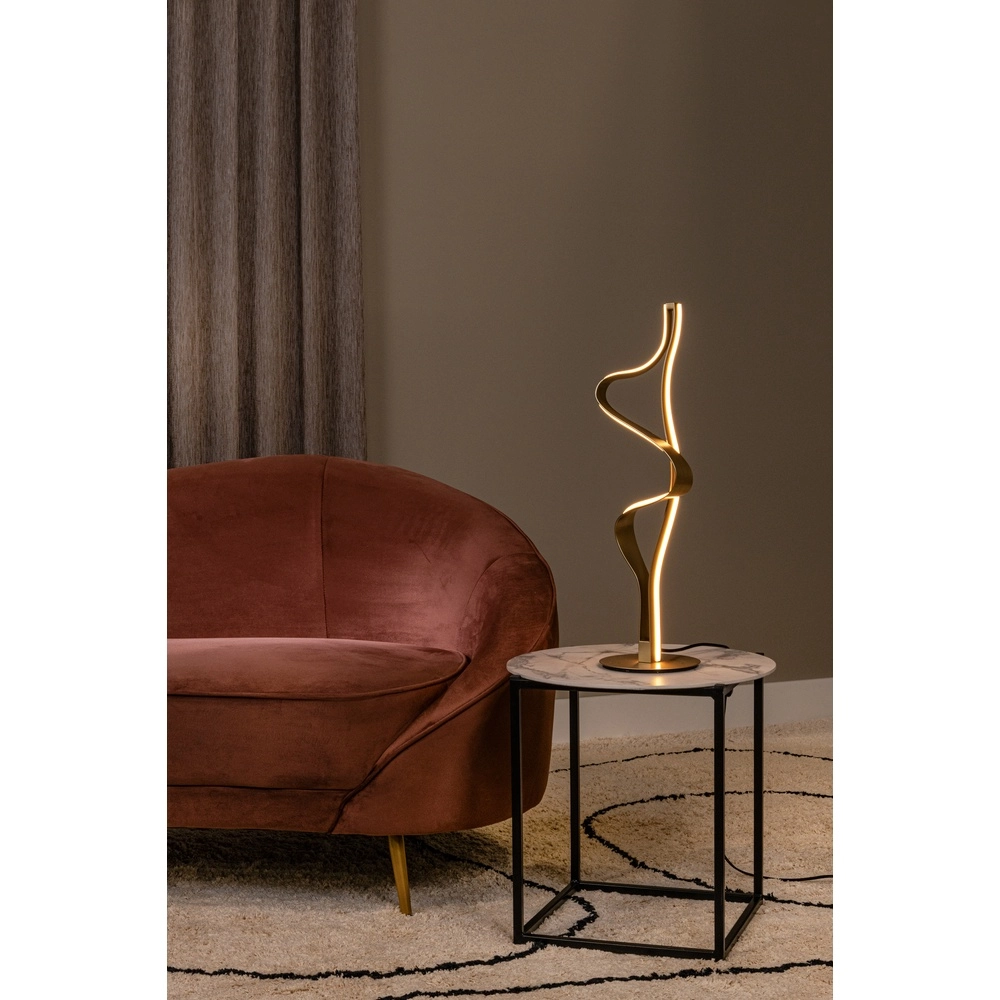 Tafellamp Lambada krul goud Premium by Lucide 5411212520876
