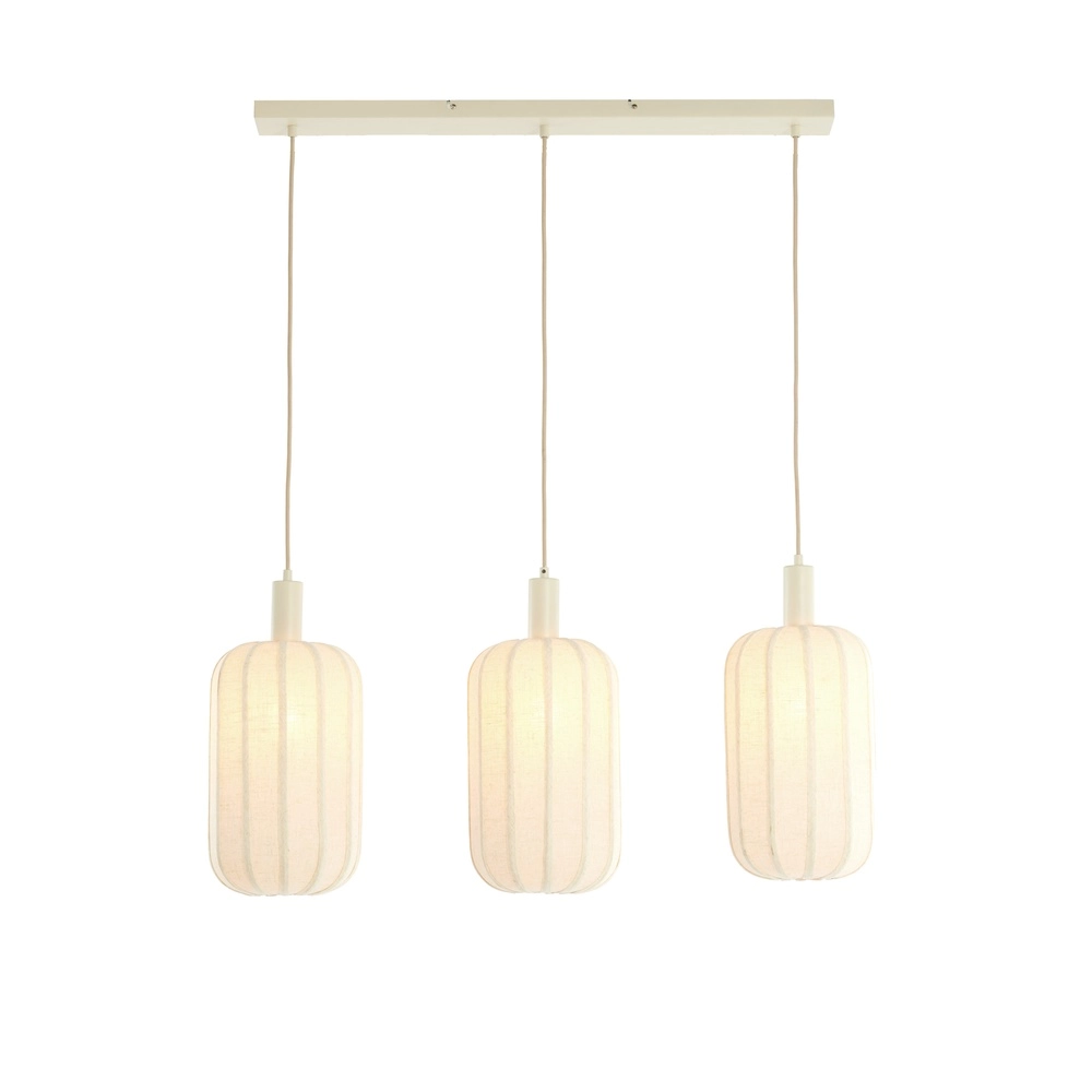3L eettafel hanglamp Tufia linnen crème Light & Living 8717807816735