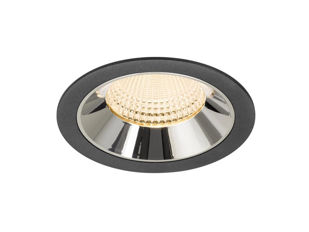 Inbouwspot Numinos XL zwart/chroom 2700K - 55gr