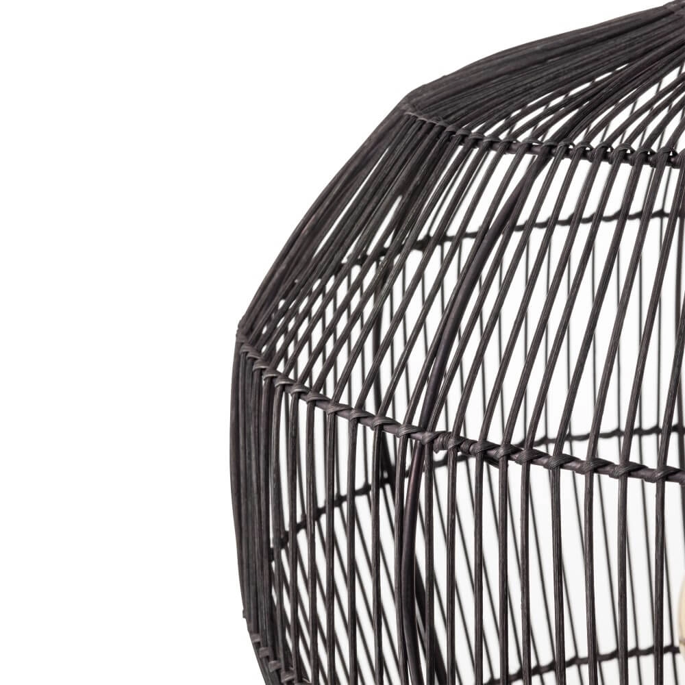 Rotan hanglamp Haiti S Ø 43cm zwart Lyora 5903139111669