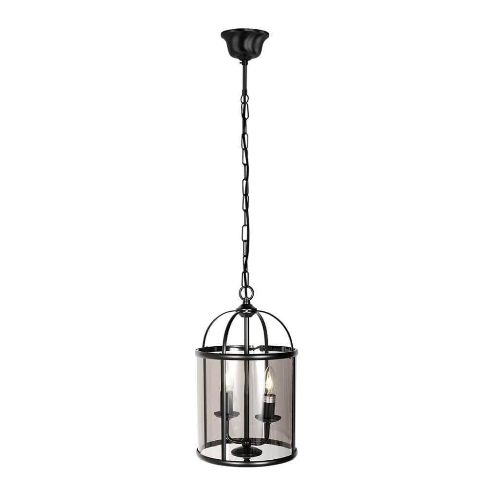 Klassieke hanglamp Pimpernel zwart 2-lichts Steinhauer 8712746174199