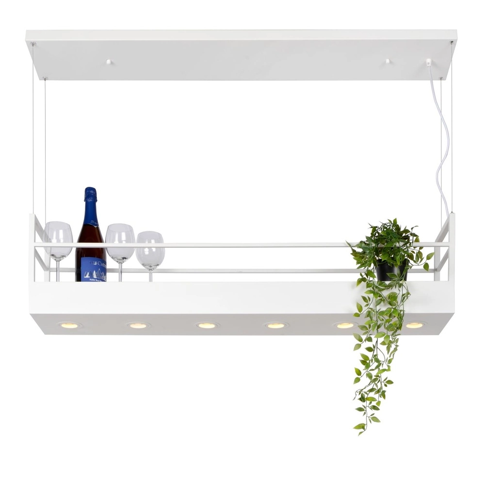 Witte hanglamp Miravelle design Lucide 5411212211446