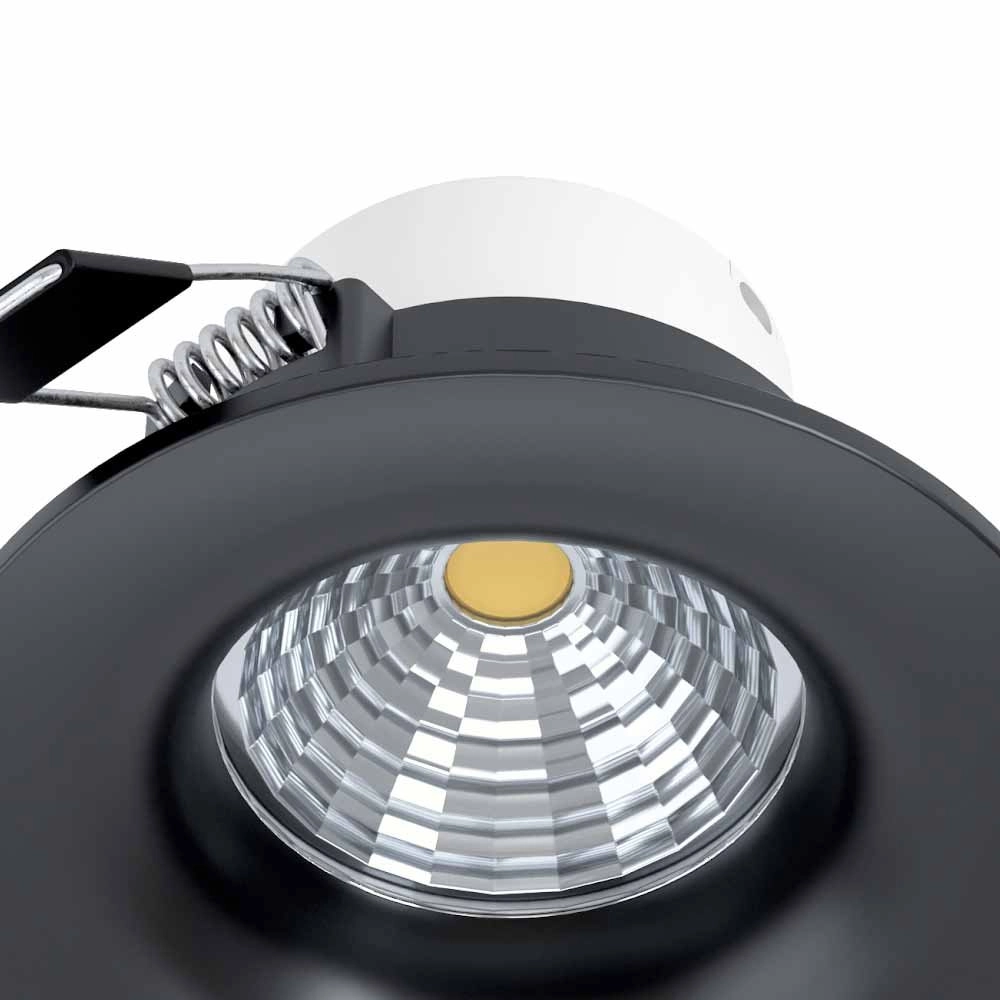 Zwarte inbouwspot Saliceto Eglo 9002759986070