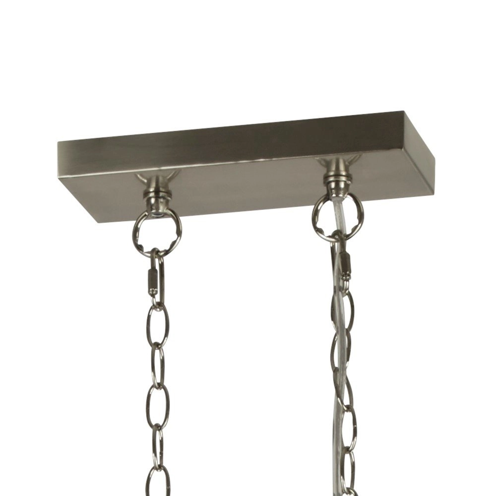 Eetkamer hanglamp Dallas mat zilver Searchlight 5053423137186