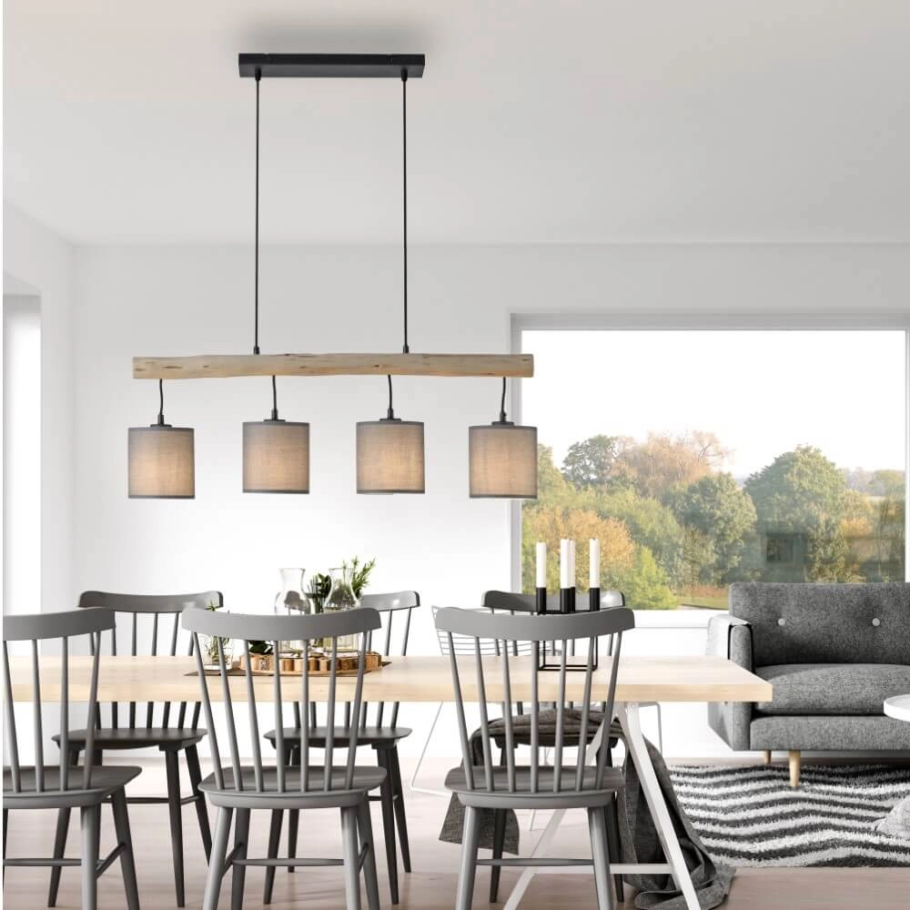 Landelijke hanglamp Green Tribu taupe Just Light 4043689995171