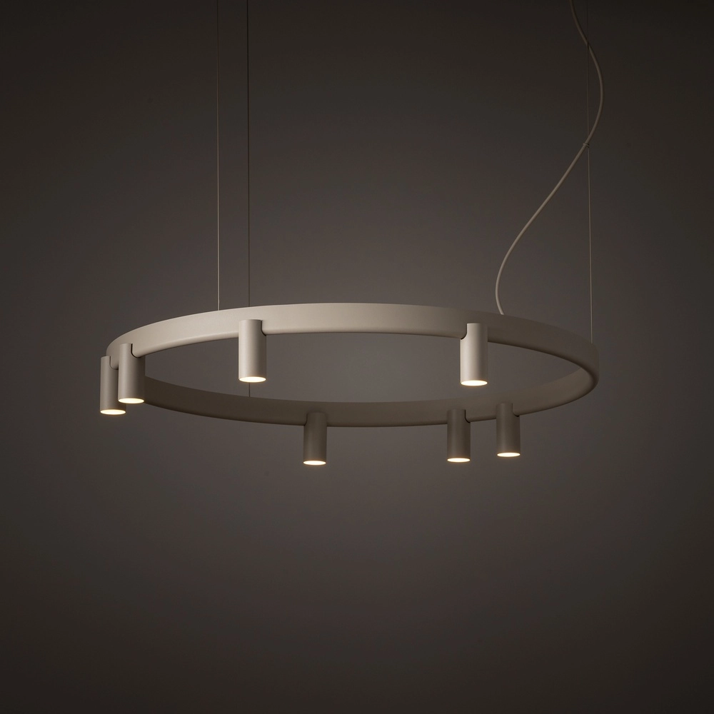 Design hanglamp Fourty zand bruin Ø 80cm Lyora 5903139122849