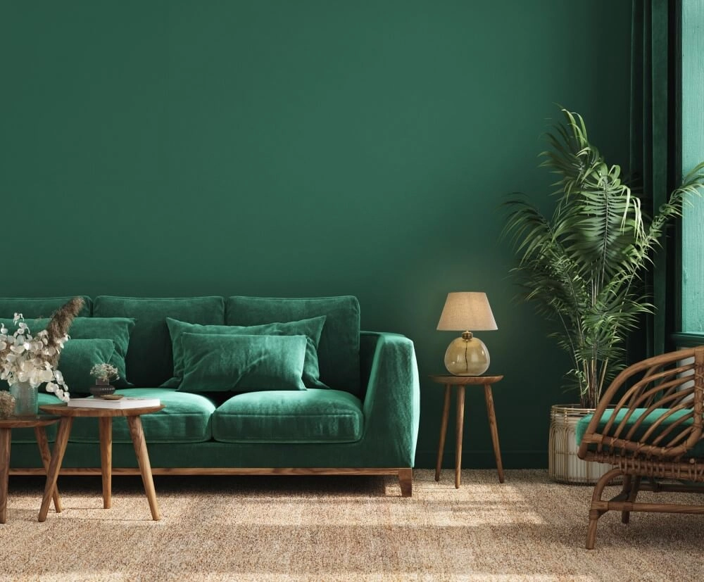 Schemerlamp Zenith groen glas Searchlight 5053423273617