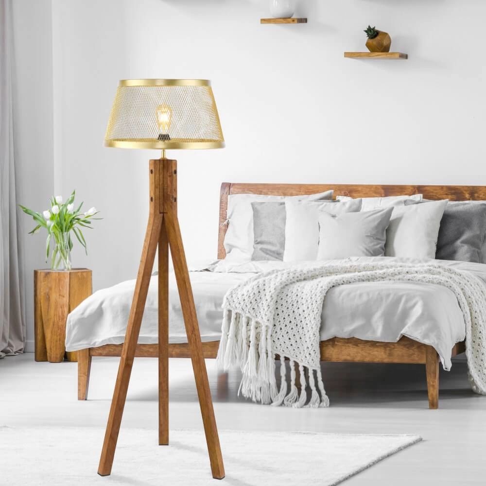 Vloerlamp Frederik messing Just Light 4043689976187