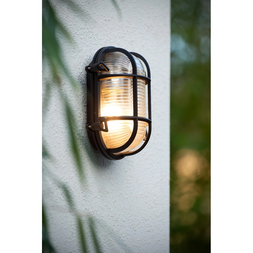 Bullseye wandlamp Dudley IP54 zwart Lucide 5411212114891